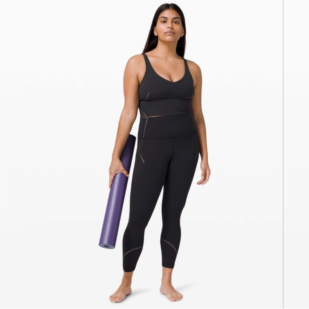 Lululemon Align Black Gold cropped tank bra *limited edition - Picture 2 of 9